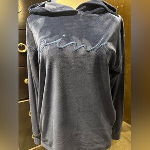 PINK Victoria's Secret Deep Blue Sweatshirt (soft and fuzzy) XS